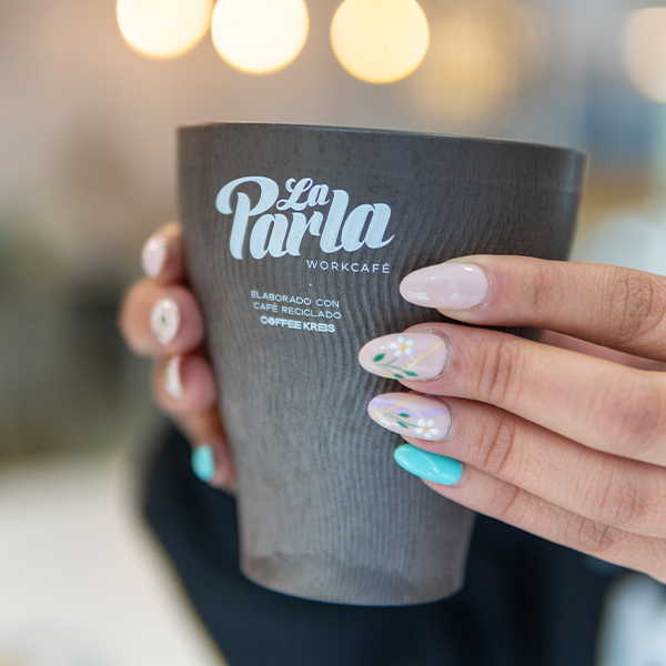 Vaso La Parla – Hecho con Residuos de Café + Café Gratis ☕🌱