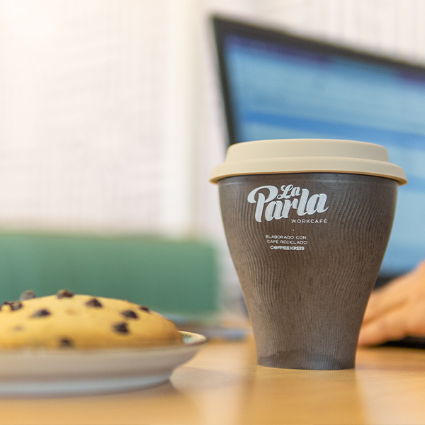 Vaso La Parla – Hecho con Residuos de Café + Café Gratis ☕🌱
